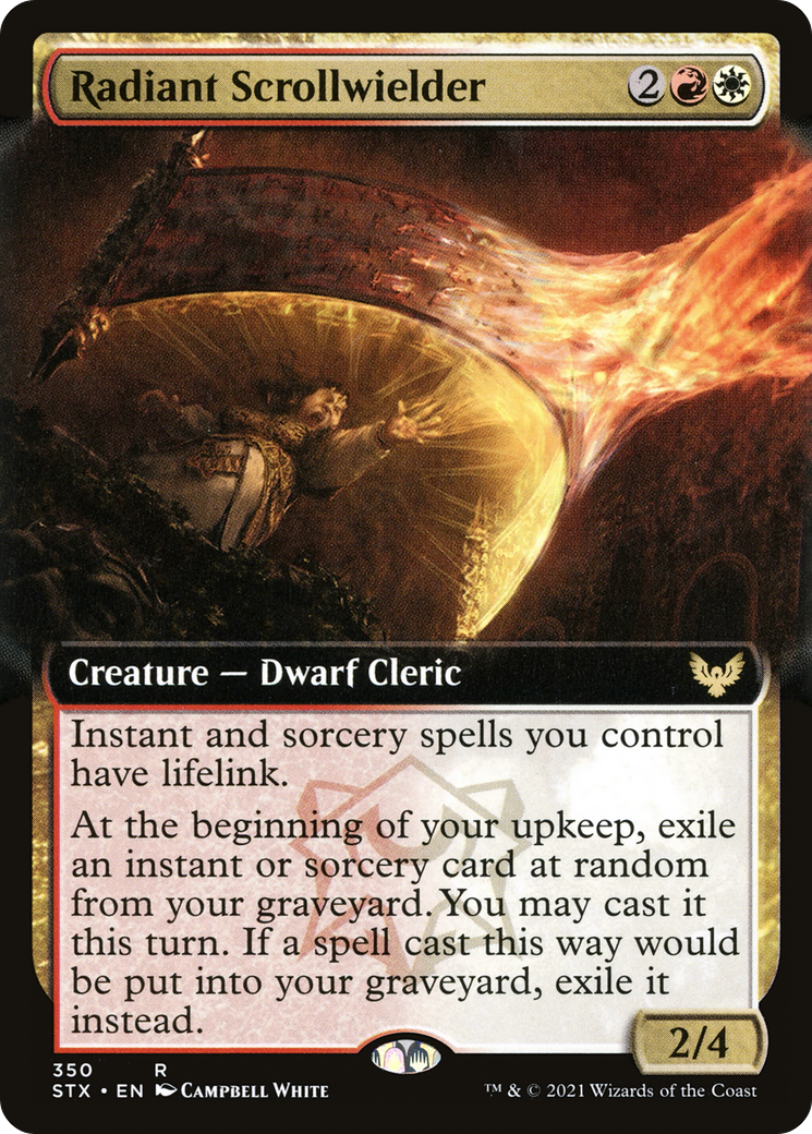 Radiant Scrollwielder (Extended Art) (STX-350) [Strixhaven: School of Mages] Foil