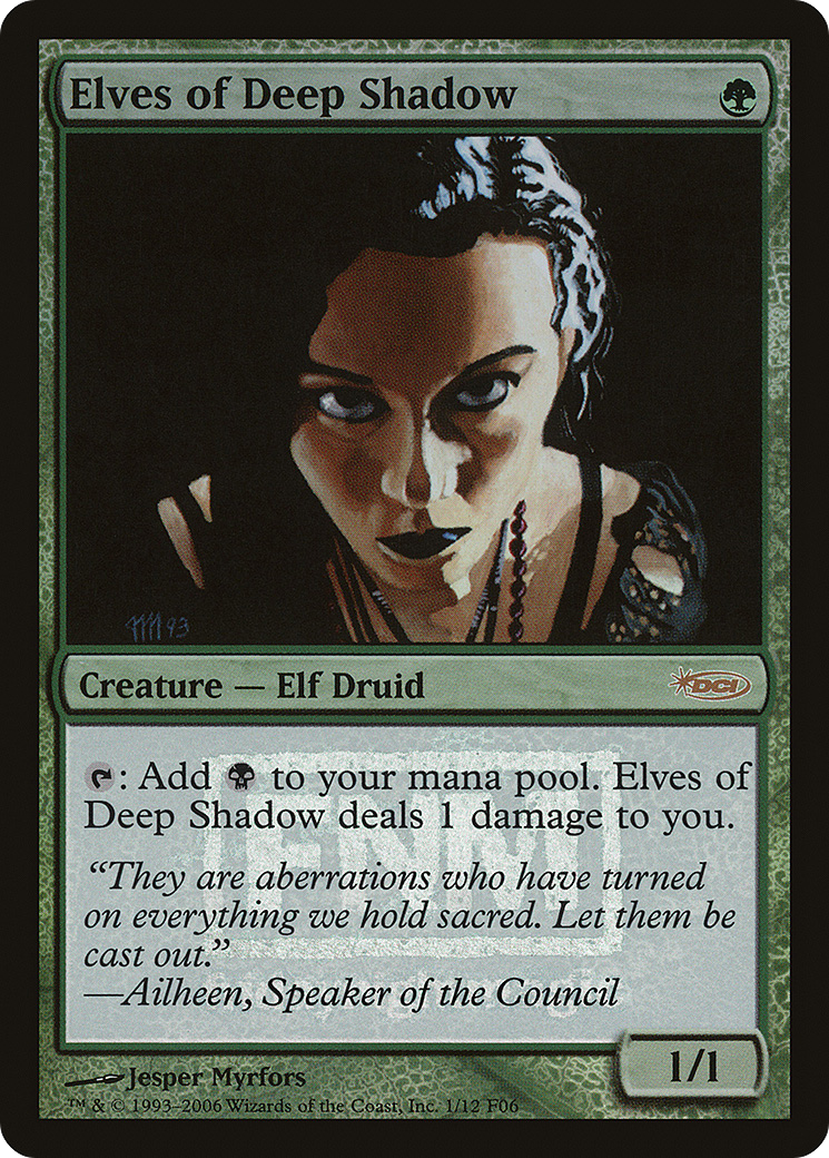 Elves of Deep Shadow (FNM-001) [Friday Night Magic 2006] Foil