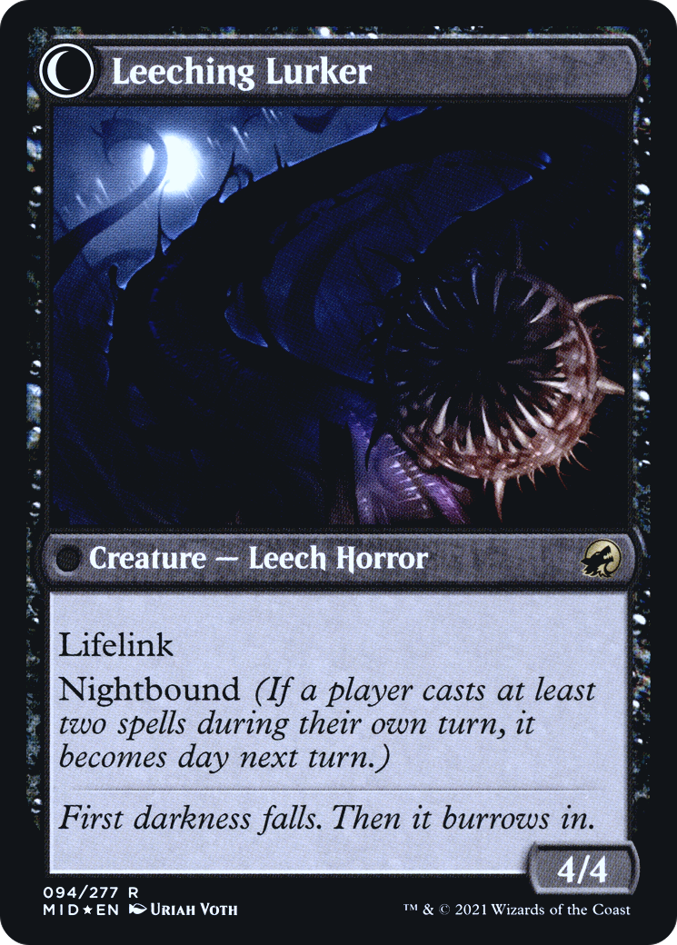 Curse of Leeches (PRE-94S) [Innistrad: Midnight Hunt Promos] Foil