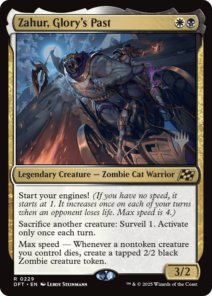 Zahur, Glory's Past (PPDFT-229) [Promo Pack: Aetherdrift] Foil