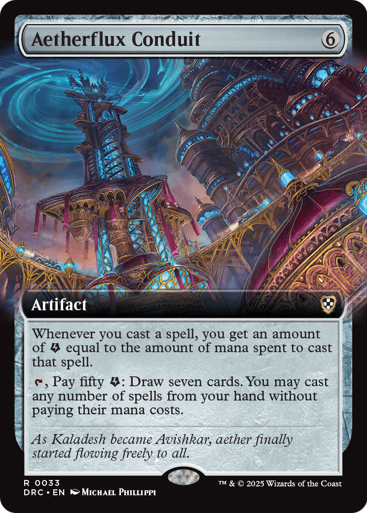 Aetherflux Conduit (Extended Art) (DRC-033) [Commander: Aetherdrift]