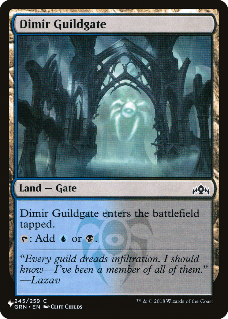 Dimir Guildgate (LIST-GRN-245) [The List Reprints]