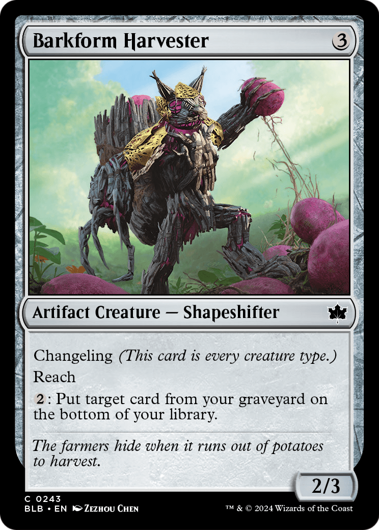 Barkform Harvester (BLB-243) [Bloomburrow] Foil
