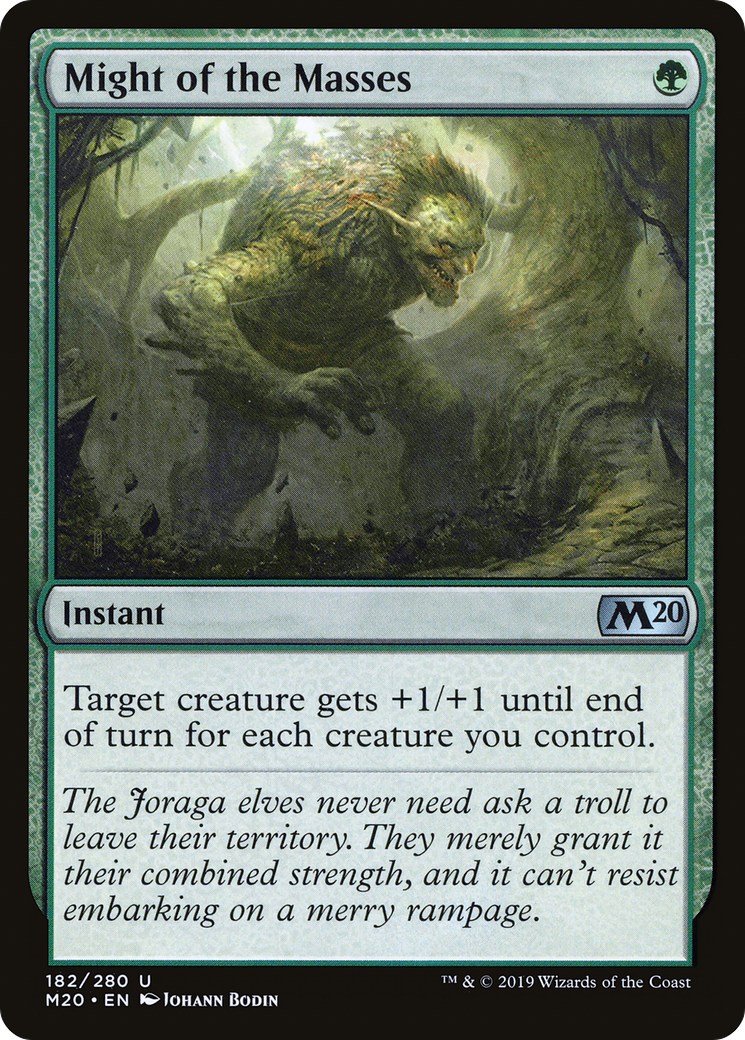 Might of the Masses (M20-182) [Core Set 2020] Foil