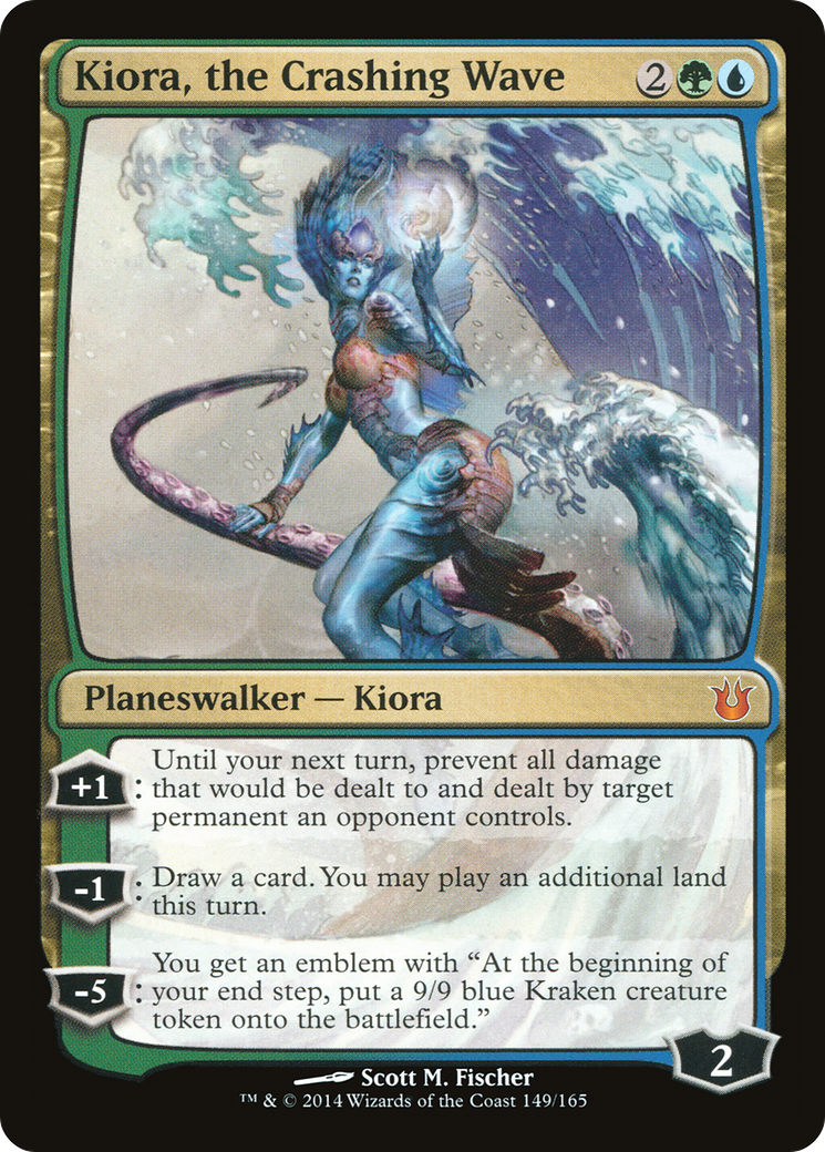 Kiora, the Crashing Wave (BNG-149) [Born of the Gods] Foil