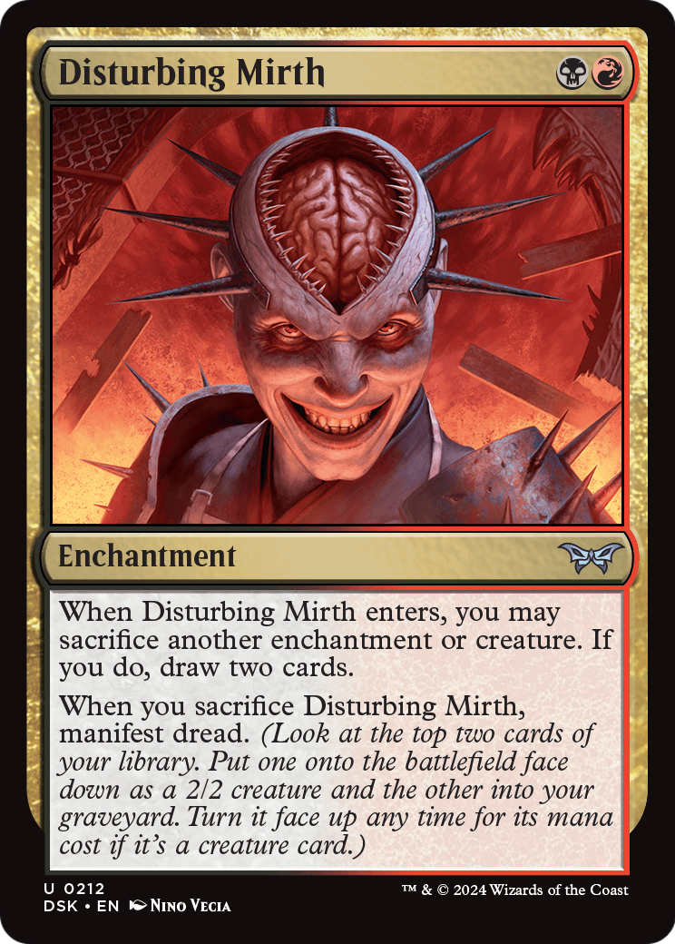 Disturbing Mirth (DSK-212) [Duskmourn: House of Horror] Foil
