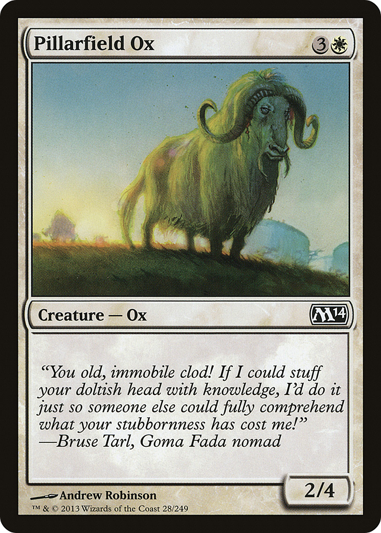 Pillarfield Ox (M14-028) [Magic 2014]