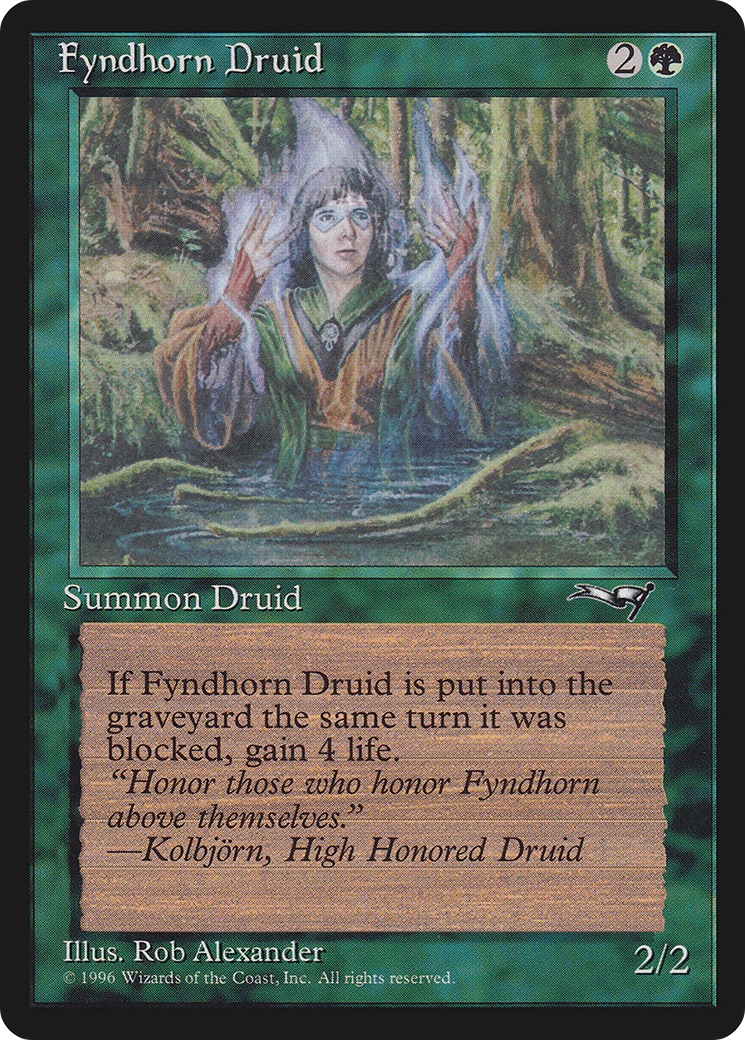 Fyndhorn Druid (Facing Right) (ALL-071) [Alliances]
