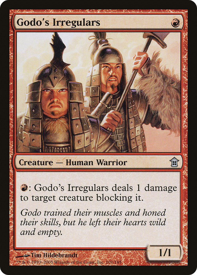 Godo's Irregulars (SOK-101) [Saviors of Kamigawa] Foil