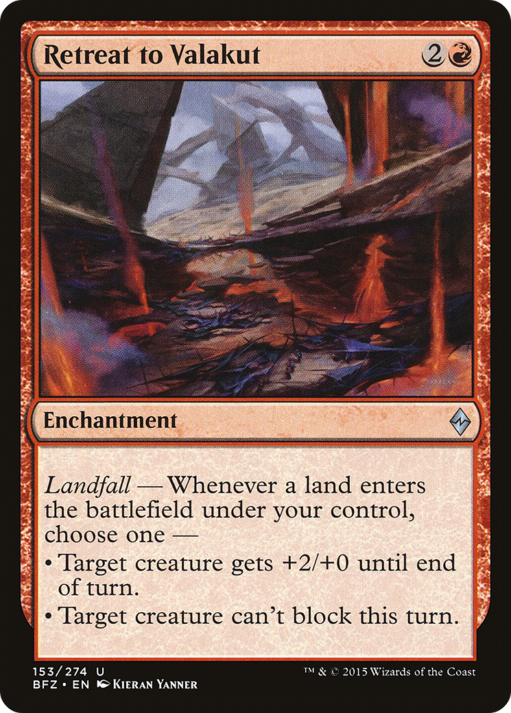 Retreat to Valakut (BFZ-153) [Battle for Zendikar] Foil
