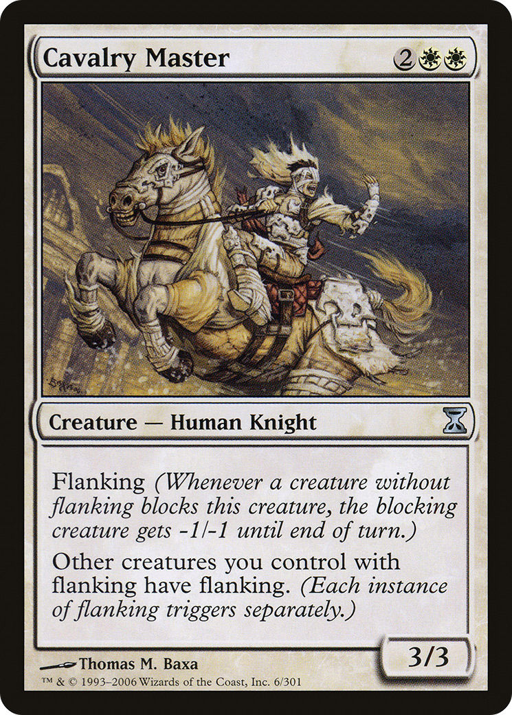 Cavalry Master (TSP-006) [Time Spiral] Foil