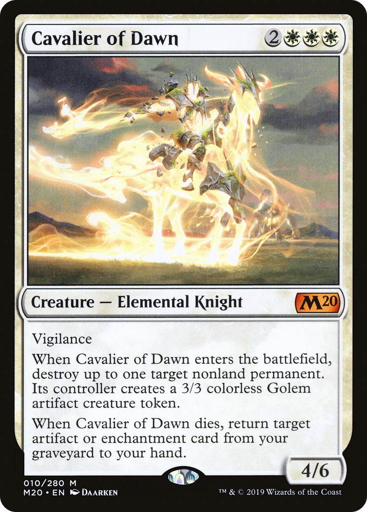 Cavalier of Dawn (M20-010) [Core Set 2020] Foil