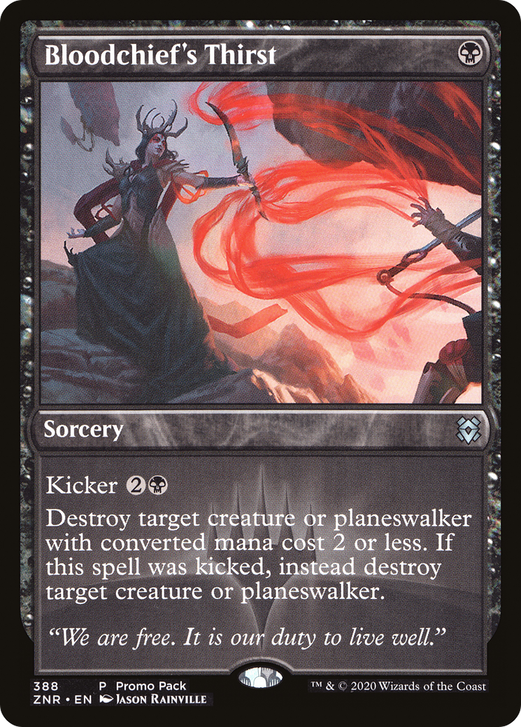 Bloodchief's Thirst (PPZNR-388) [Promo Pack: Zendikar Rising]