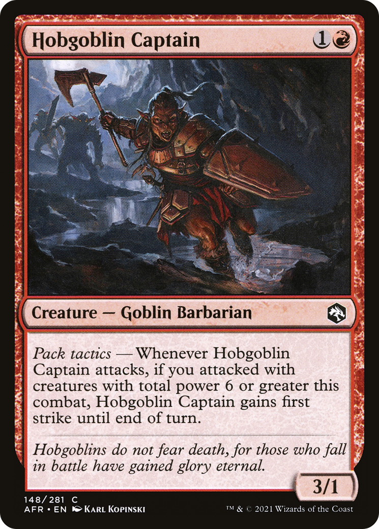 Hobgoblin Captain (AFR-148) [Adventures in the Forgotten Realms]