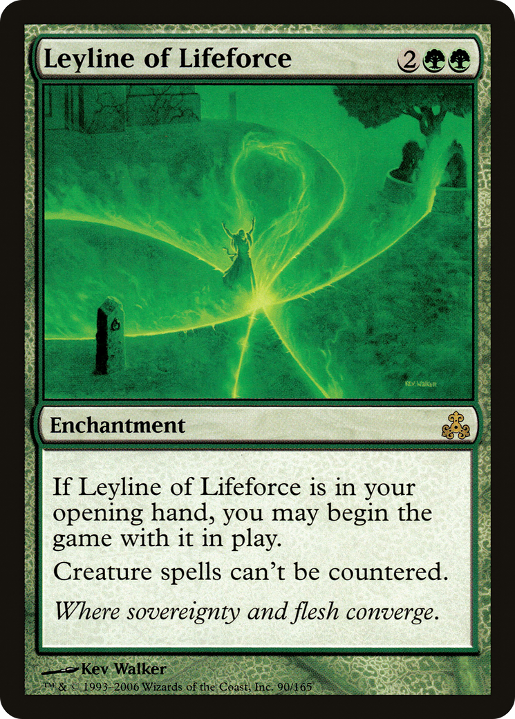 Leyline of Lifeforce (GPT-090) [Guildpact] Foil