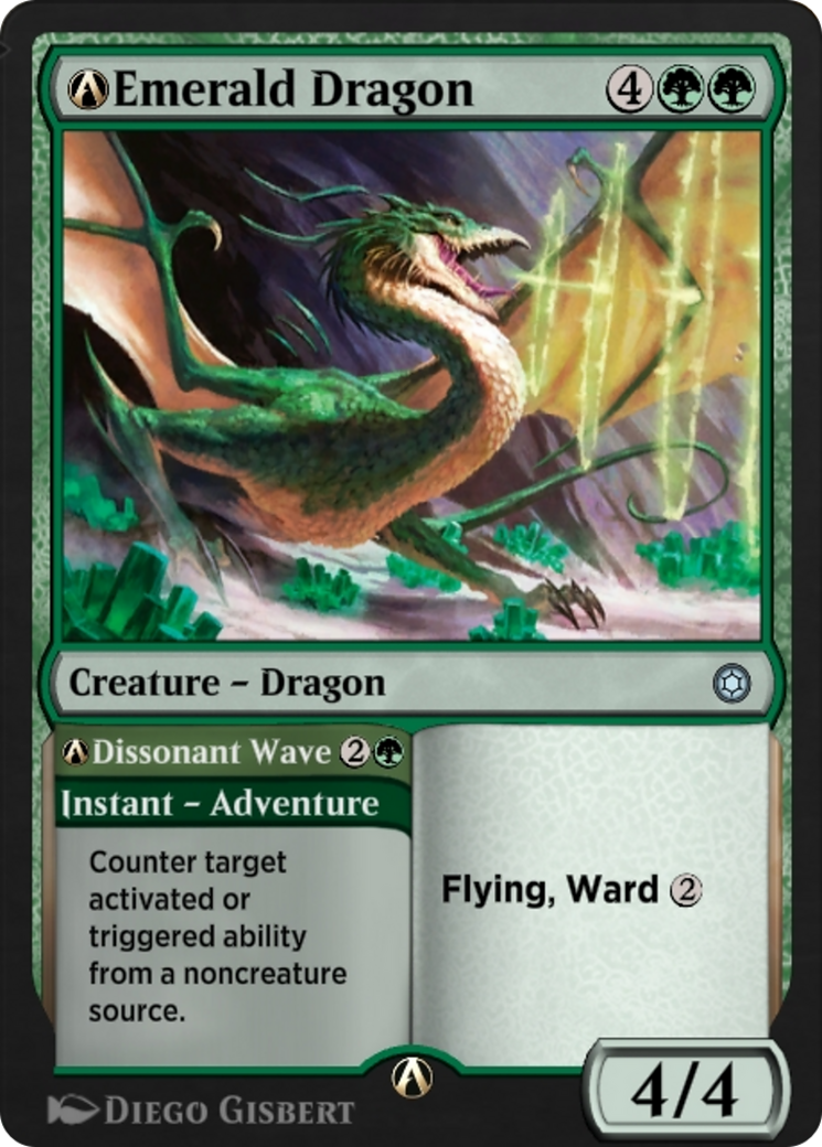 A-Emerald Dragon // A-Dissonant Wave (HBG-A-210) [Alchemy Horizons: Baldur's Gate]