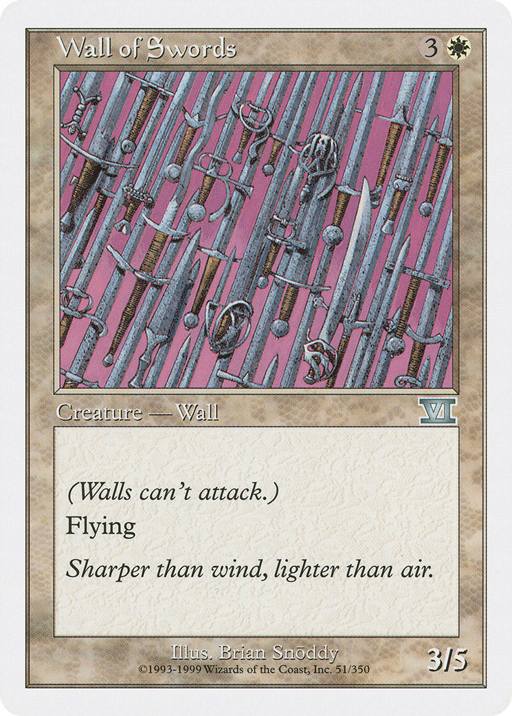Wall of Swords (6ED-051) [Classic Sixth Edition]