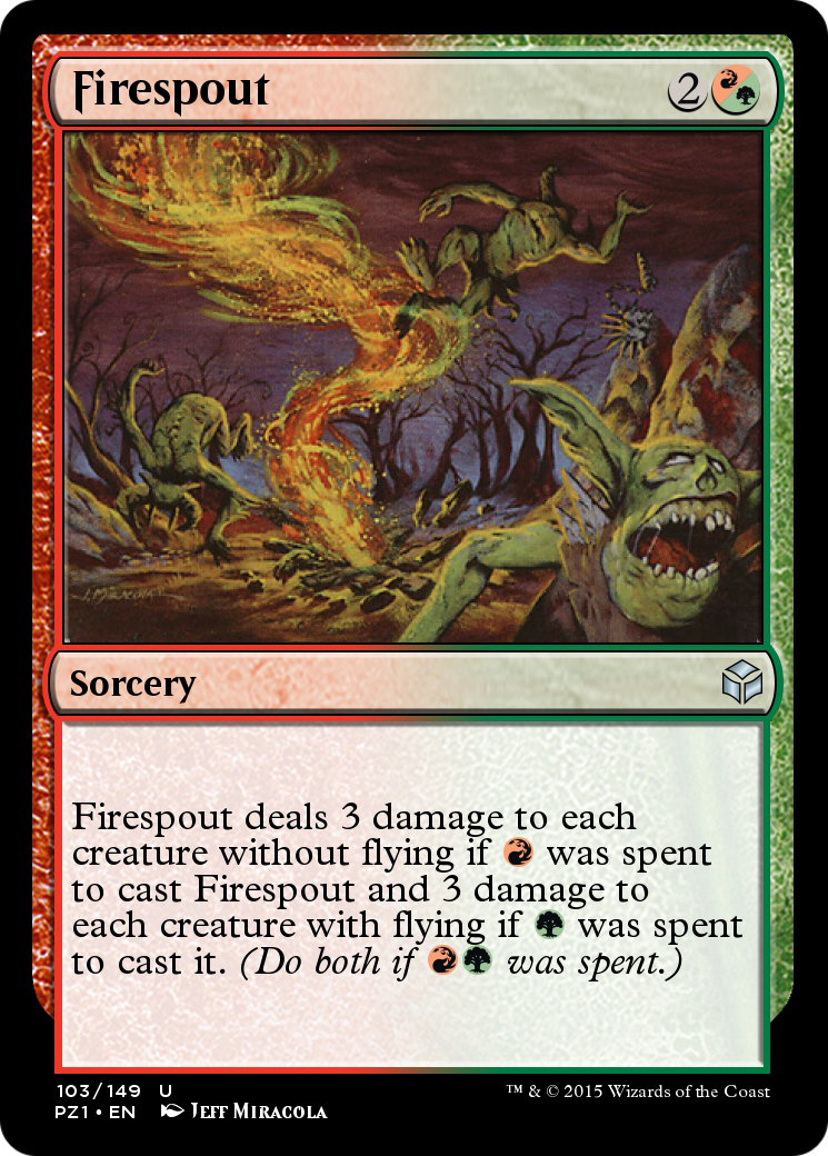 Firespout (PZ1-103) [Legendary Cube Prize Pack] Foil