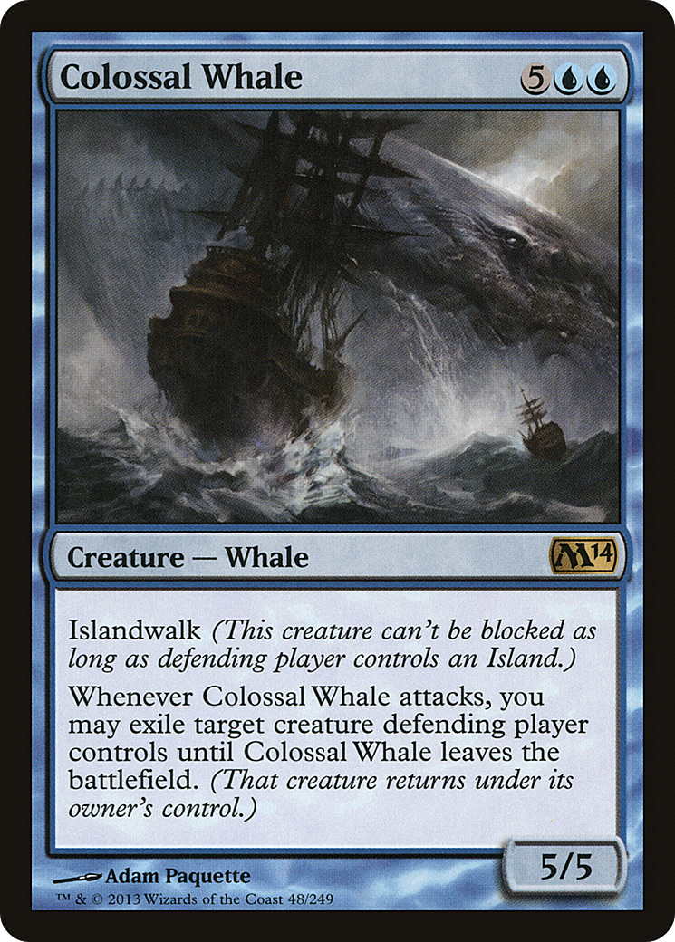 Colossal Whale (M14-048) [Magic 2014] Foil