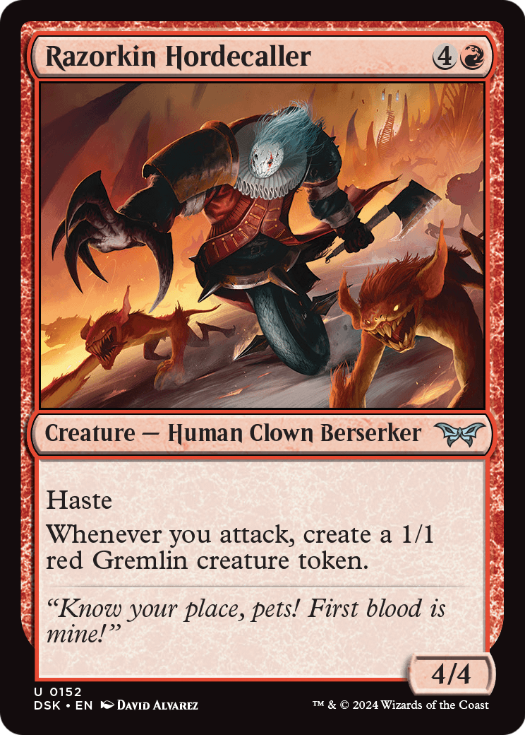 Razorkin Hordecaller (DSK-152) [Duskmourn: House of Horror]
