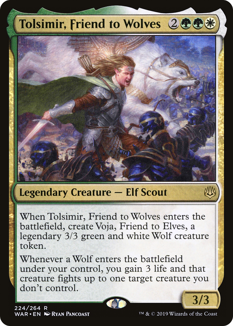 Tolsimir, Friend to Wolves (WAR-224) [War of the Spark] Foil