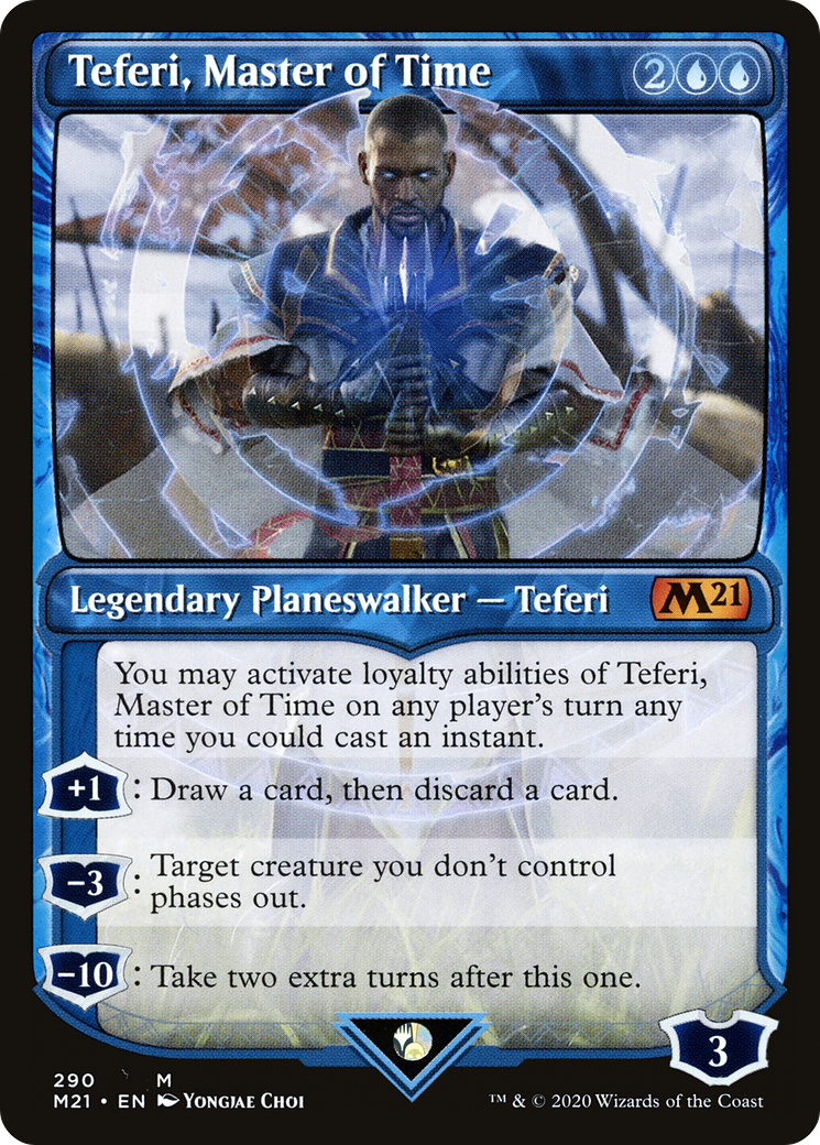 Teferi, Master of Time (Showcase) (M21-290) [Core Set 2021] Foil