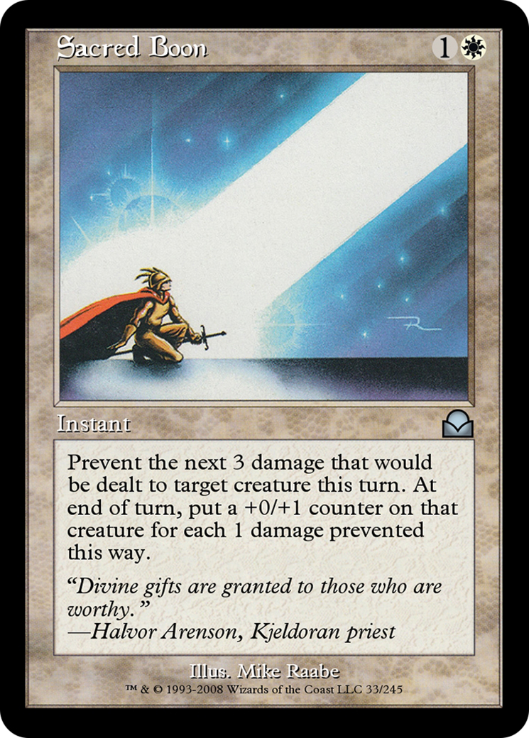 Sacred Boon (ME2-033) [Masters Edition II]