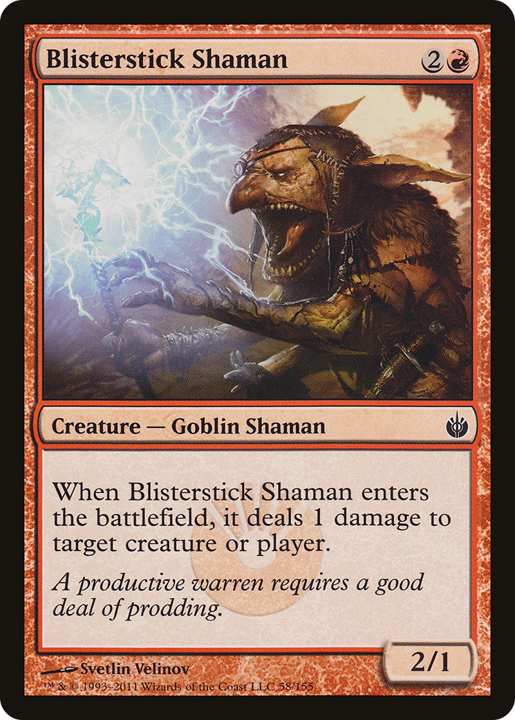 Blisterstick Shaman (MBS-058) [Mirrodin Besieged] Foil