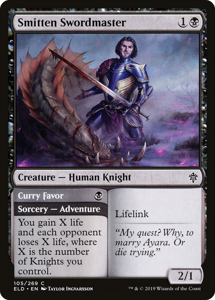Smitten Swordmaster (ELD-105) [Throne of Eldraine] Foil