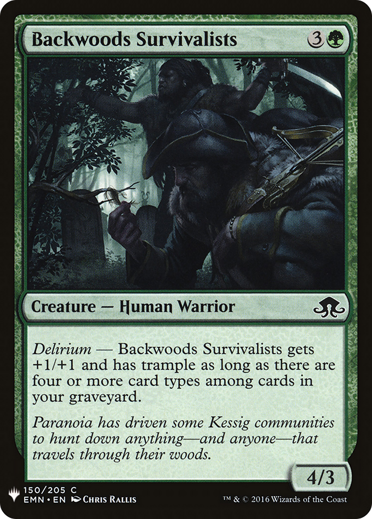 Backwoods Survivalists (LIST-EMN-150) [The List]
