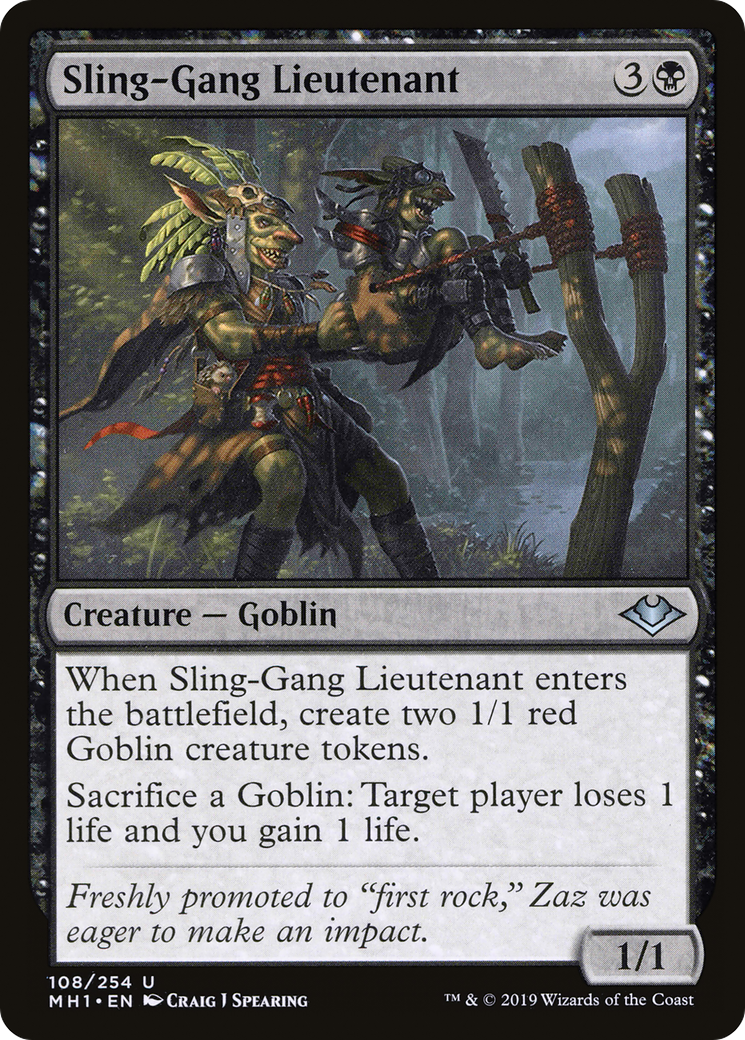 Sling-Gang Lieutenant (MH1-108) [Modern Horizons] Foil