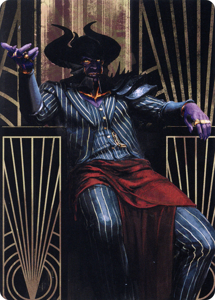 Ob Nixilis, the Adversary // Ob Nixilis, the Adversary (ASNC-071) (Borderless) [New Capenna Art Series] Foil
