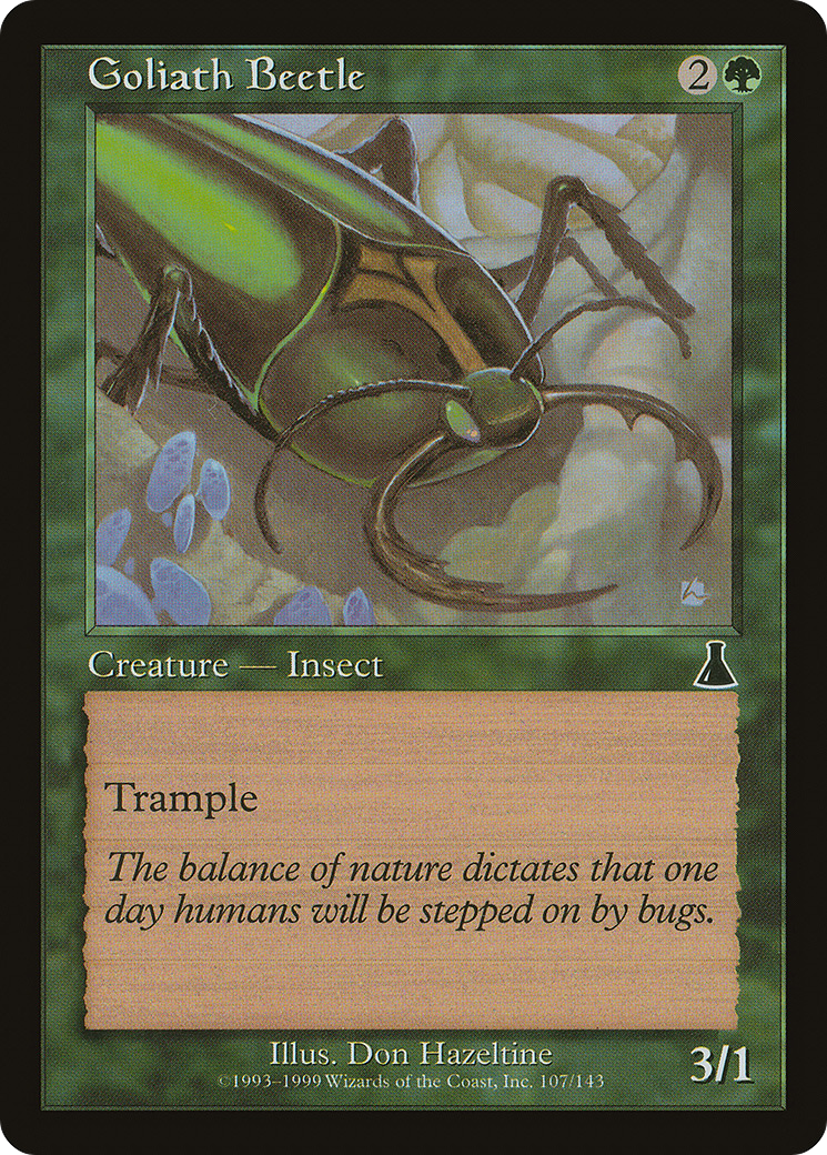 Goliath Beetle (UDS-107) [Urza's Destiny] Foil
