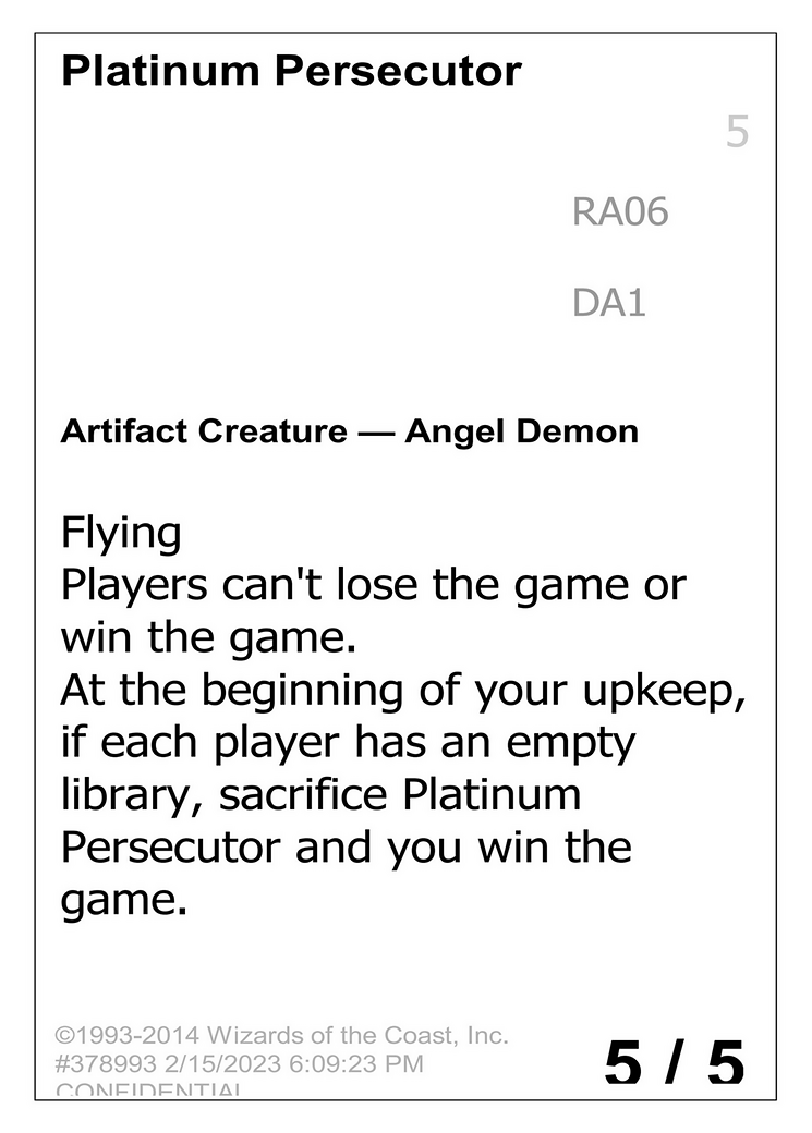 Platinum Persecutor [Unknown Event]