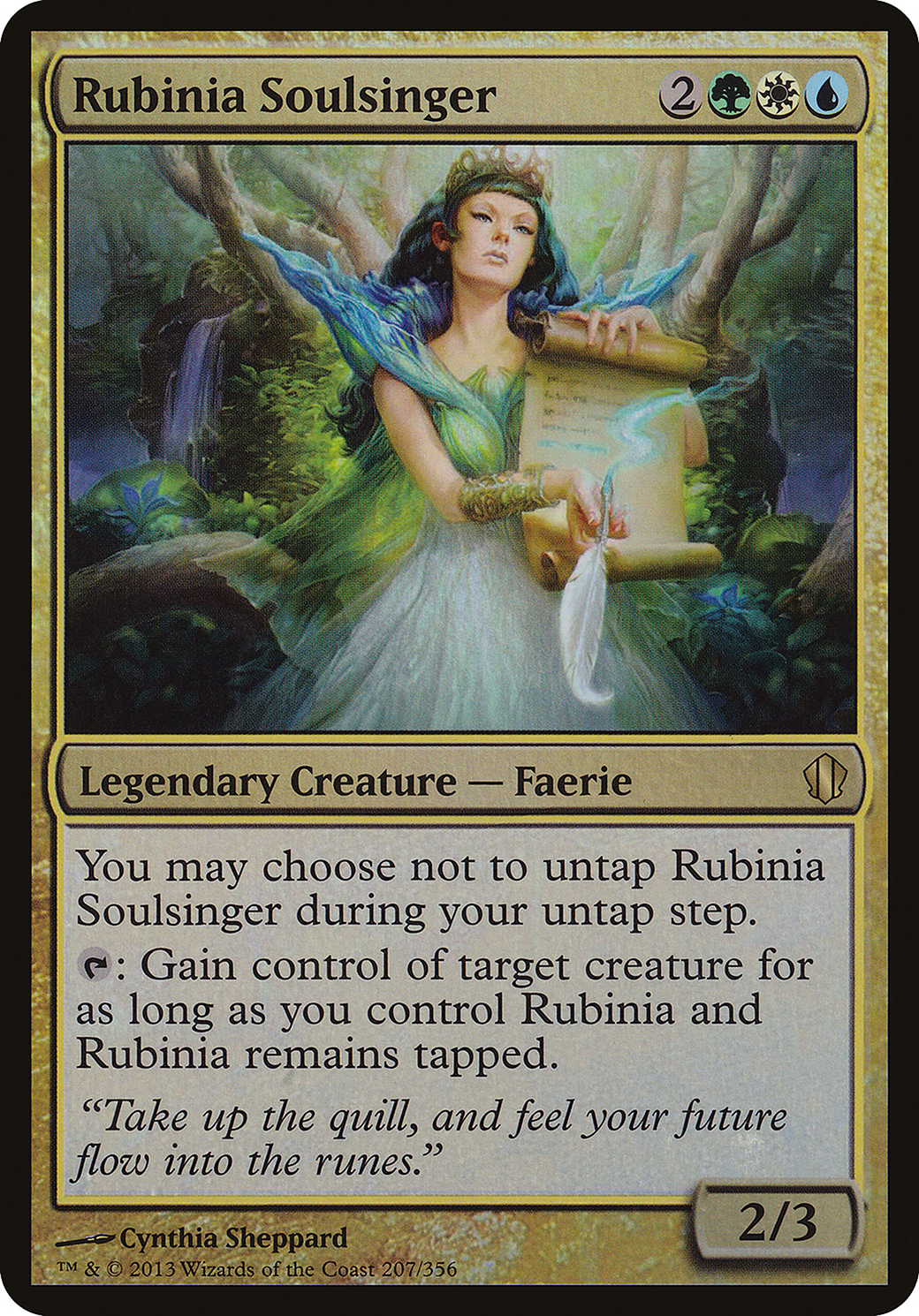 Rubinia Soulsinger (Commander 2013) (OVER-207) [Commander 2013 Oversized] Foil