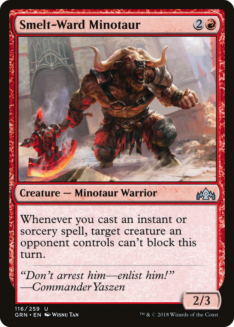 Smelt-Ward Minotaur (GRN-116) [Guilds of Ravnica]