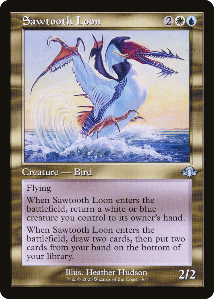 Sawtooth Loon (Retro Frame) (DMR-367) [Dominaria Remastered] Foil