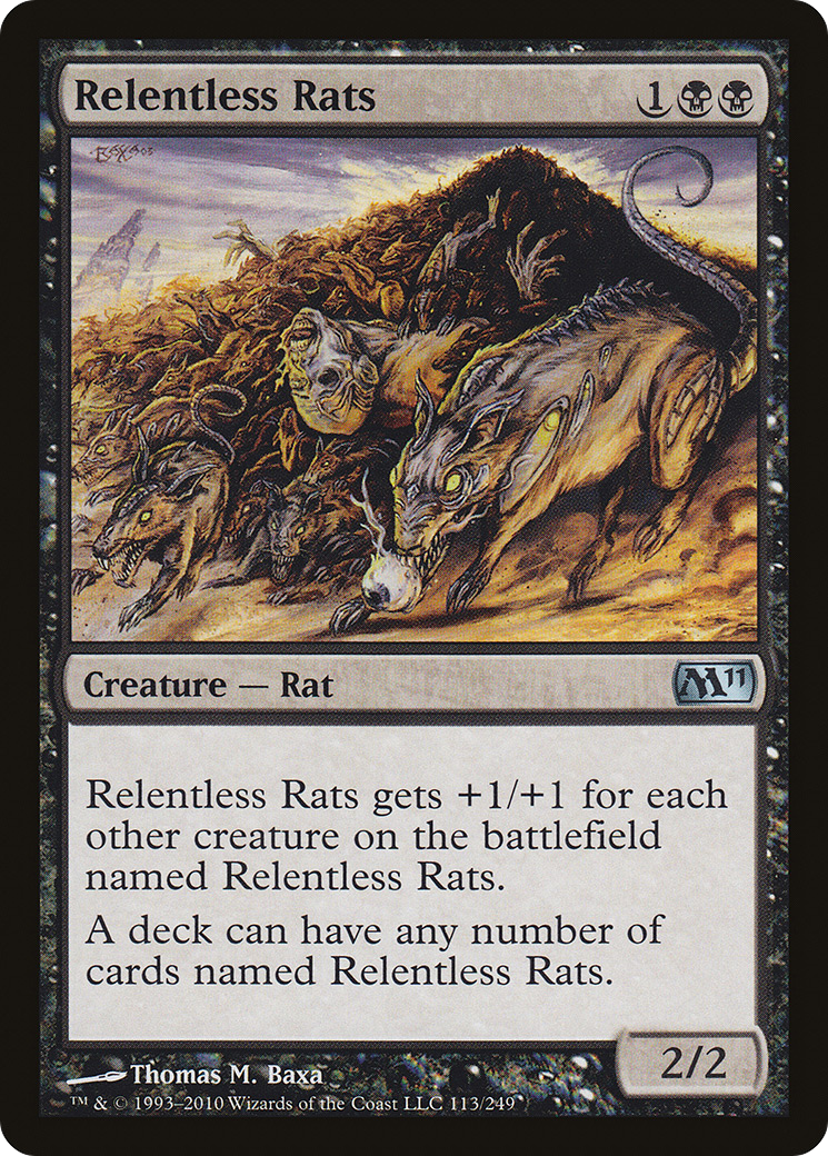 Relentless Rats (M11-113) [Magic 2011] Foil