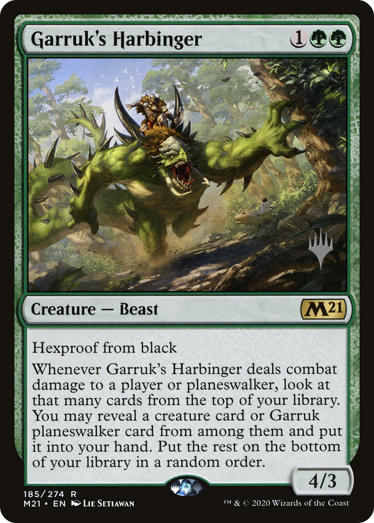 Garruk's Harbinger (PPM21-185) [Promo Pack: Core Set 2021 Promos]