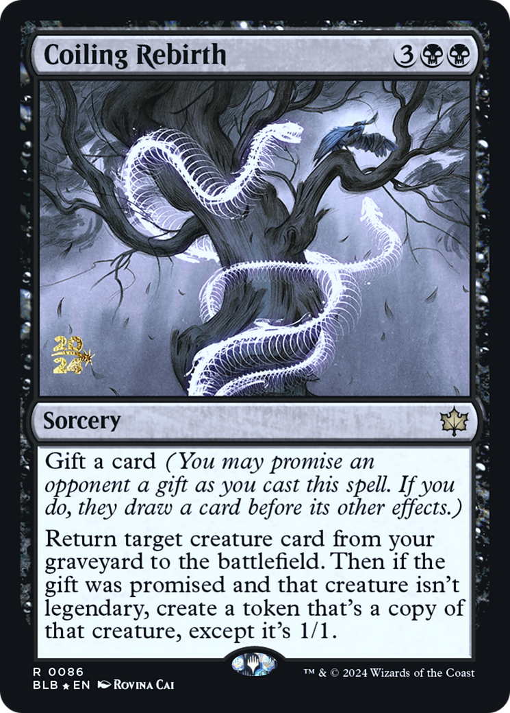 Coiling Rebirth (PRE-086) [Bloomburrow Promos] Foil