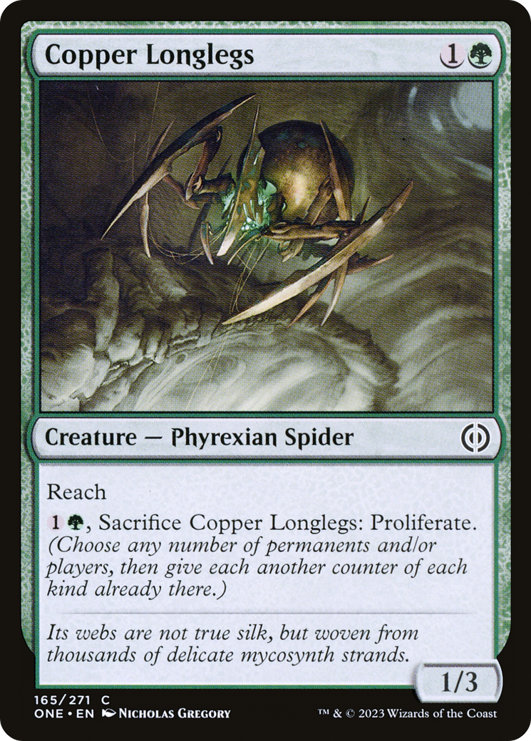 Copper Longlegs (ONE-165) [Phyrexia: All Will Be One] Foil