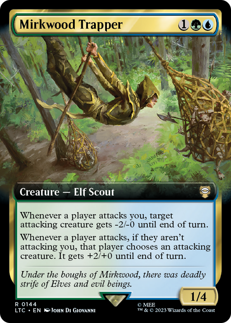 Mirkwood Trapper (Extended Art) (LTC-144) [Tales of Middle-earth Commander] Foil