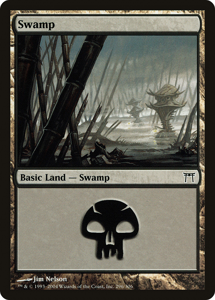 Swamp (CHK-296) [Champions of Kamigawa] Foil