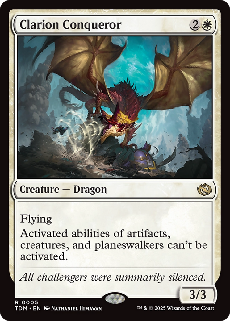 Clarion Conqueror (TDM-005) [Tarkir: Dragonstorm] Foil