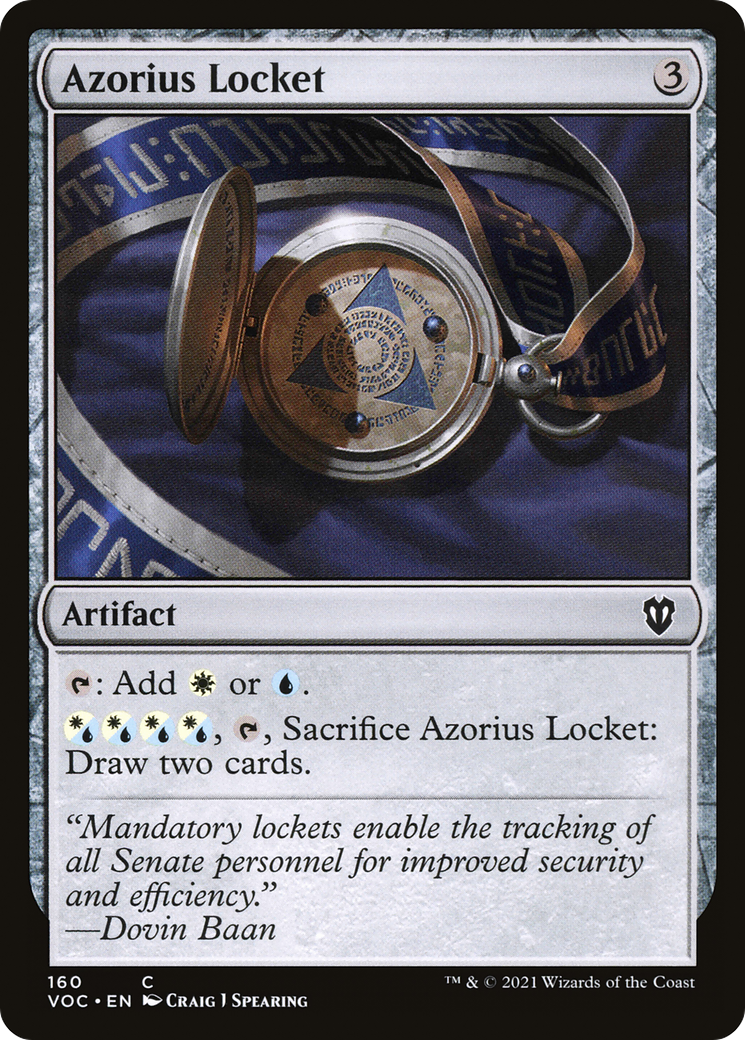 Azorius Locket (VOC-160) [Crimson Vow Commander]