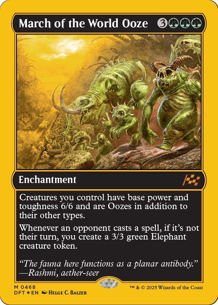 March of the World Ooze (First-Place Foil) (DFT-468) [Aetherdrift] Foil
