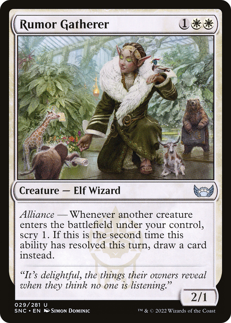 Rumor Gatherer (SNC-029) [Streets of New Capenna] Foil