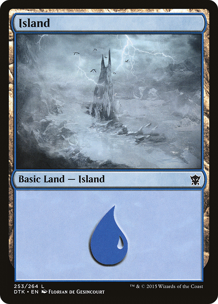 Island (DTK-253) [Dragons of Tarkir] Foil
