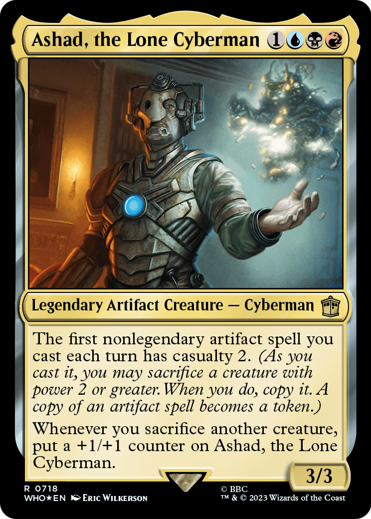 Ashad, the Lone Cyberman (Surge Foil) (WHO-718) [Doctor Who] Foil