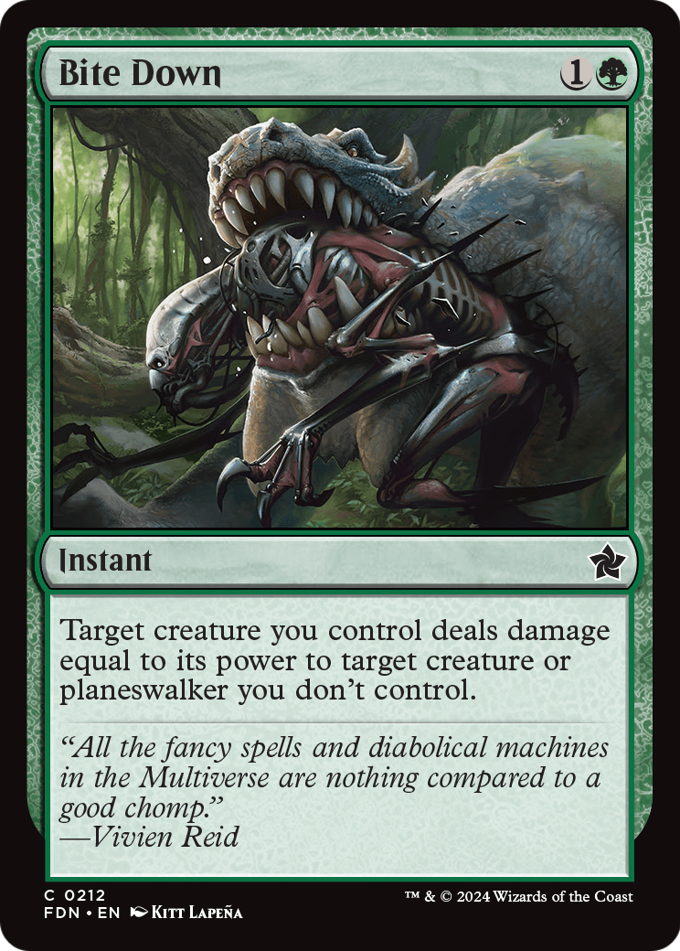 Bite Down (FDN-212) [Foundations] Foil